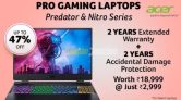 Up to 47% OFF on Acer Gaming Laptops