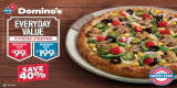 Up to 40% OFF on Everyday Value Pizzas