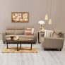 Home Centre Emily Fabric 5 Seater Sectional Sofa Set (Beige)